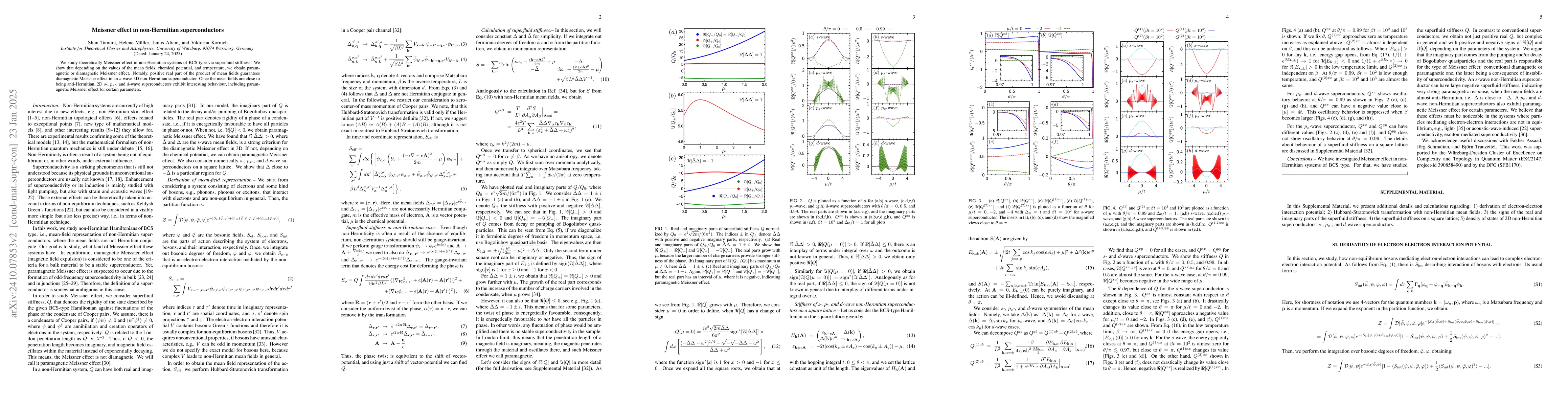 Thumbnail for Meissner effect in non-Hermitian superconductors