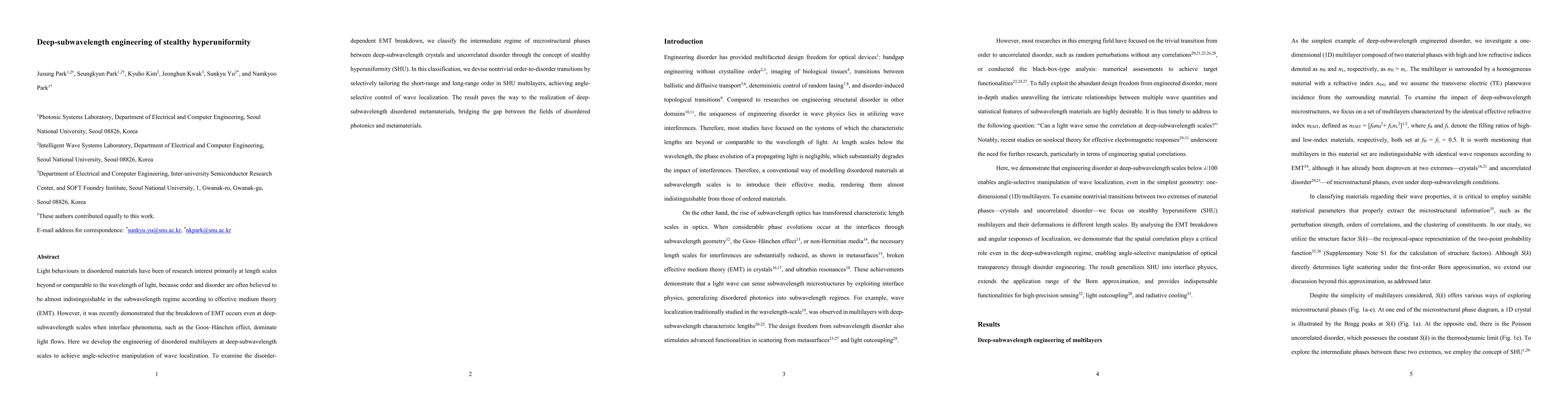 Thumbnail for Deep-subwavelength engineering of stealthy hyperuniformity