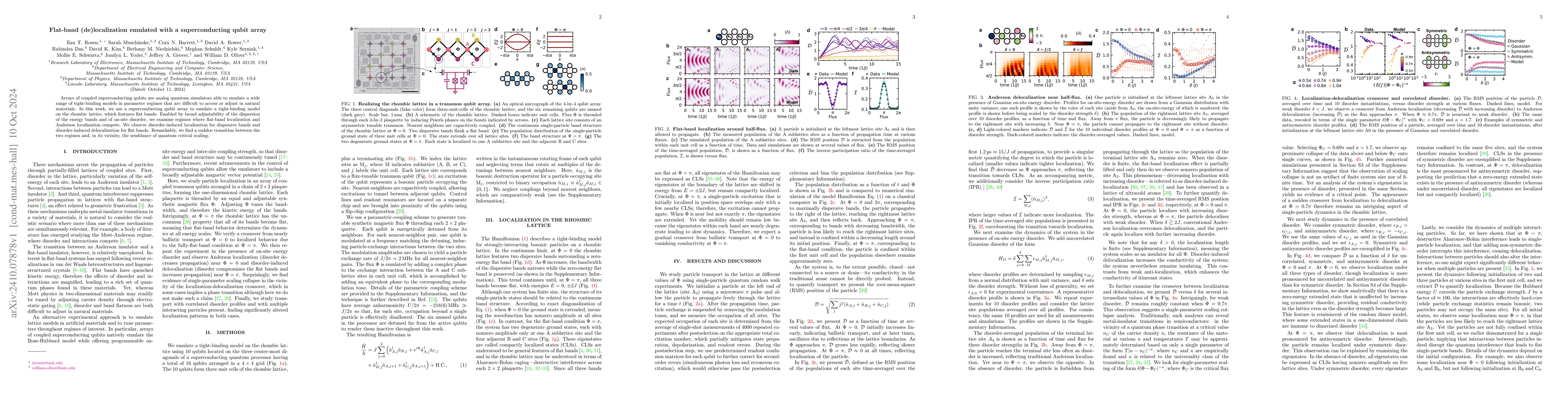 Thumbnail for Flat-band (de)localization emulated with a superconducting qubit array