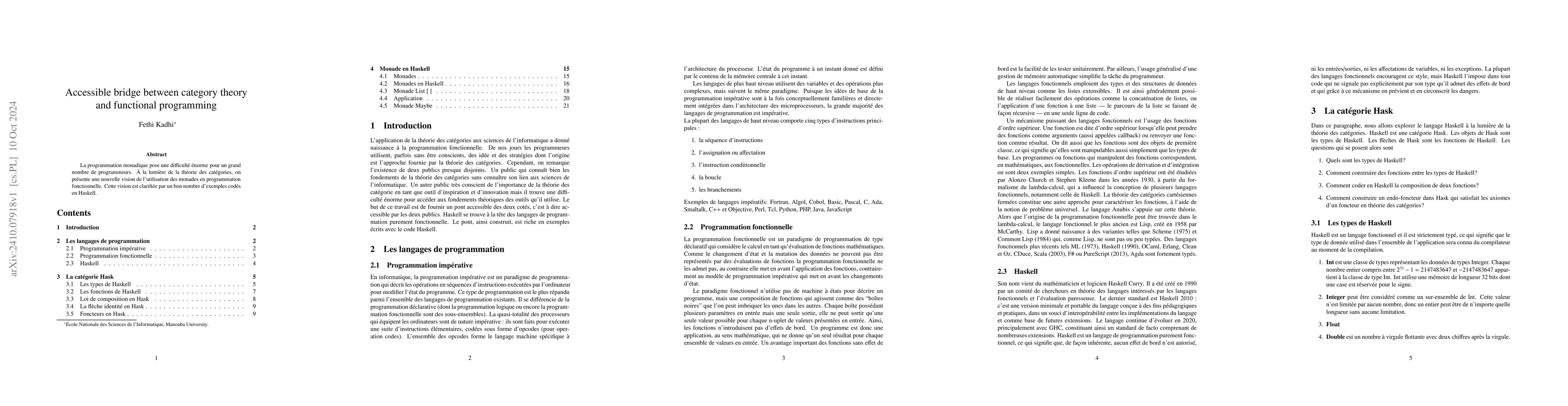 Thumbnail for Accessible bridge between category theory and functional programming