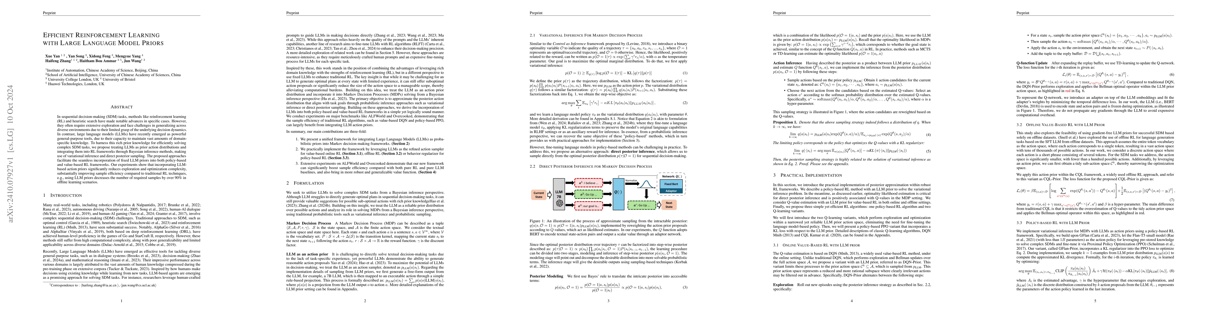 Thumbnail for Efficient Reinforcement Learning with Large Language Model Priors