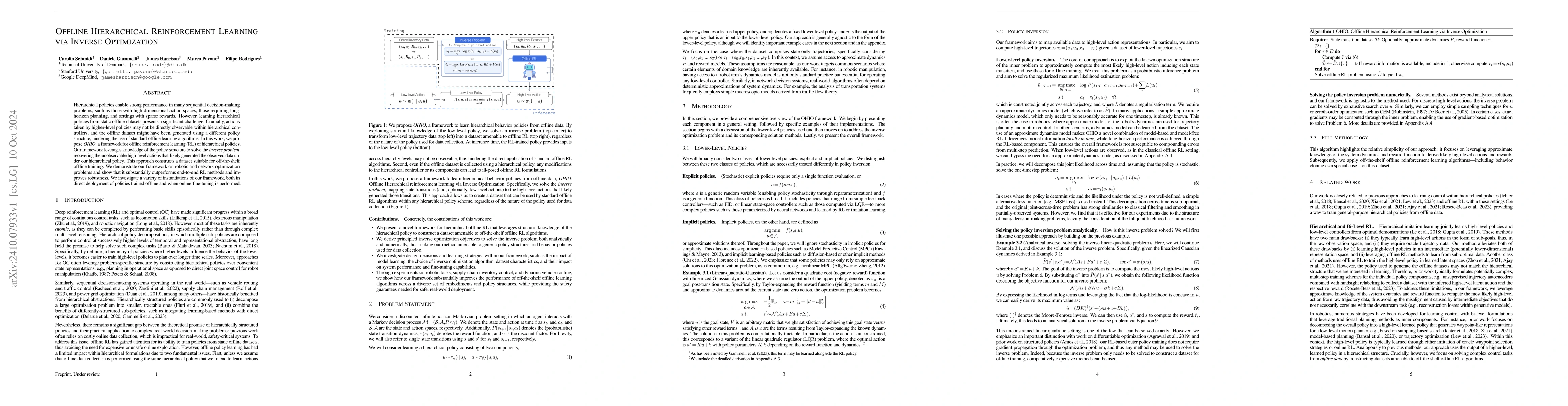 Thumbnail for Offline Hierarchical Reinforcement Learning via Inverse Optimization