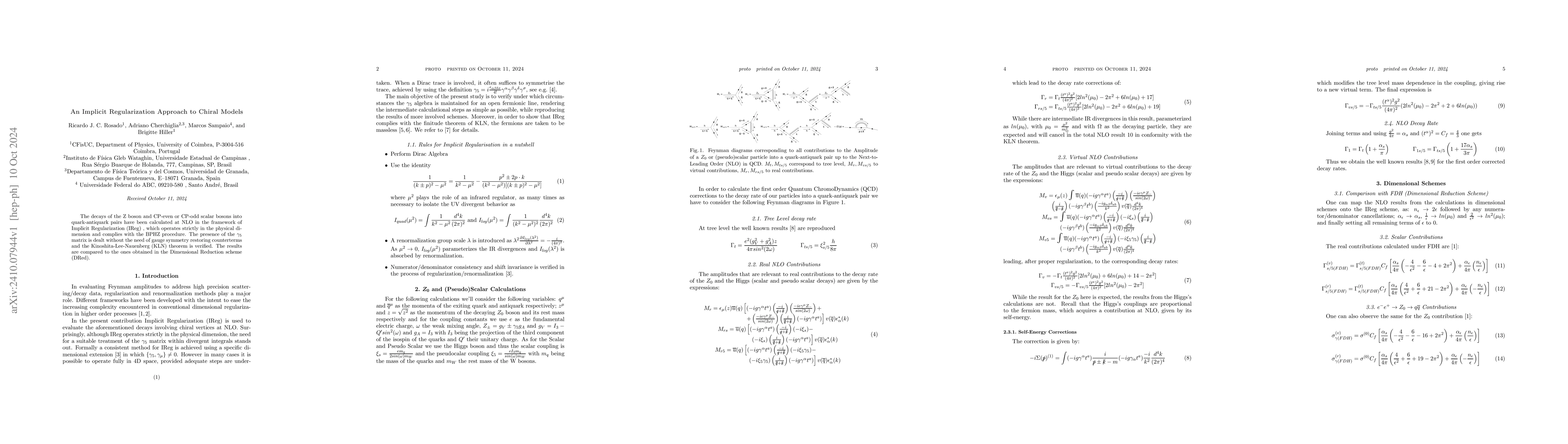 Thumbnail for An Implicit Regularization Approach to Chiral Models