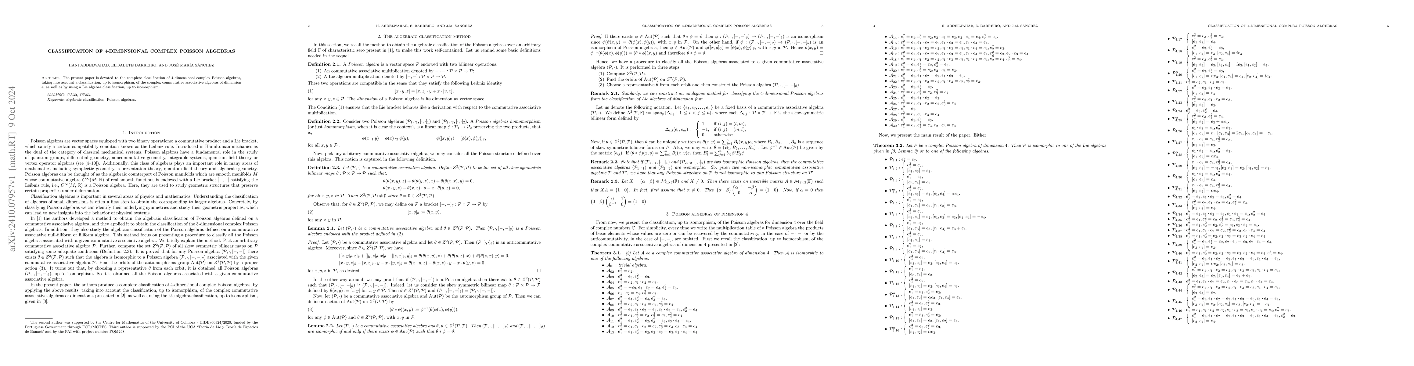Thumbnail for Classification of $4$-dimensional complex Poisson algebras