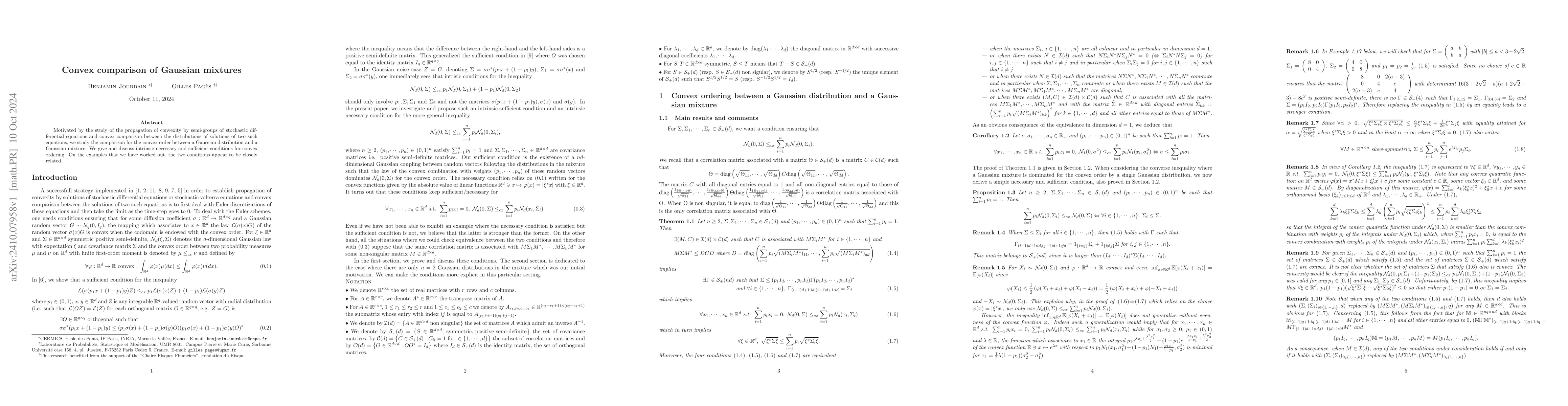 Thumbnail for Convex comparison of Gaussian mixtures