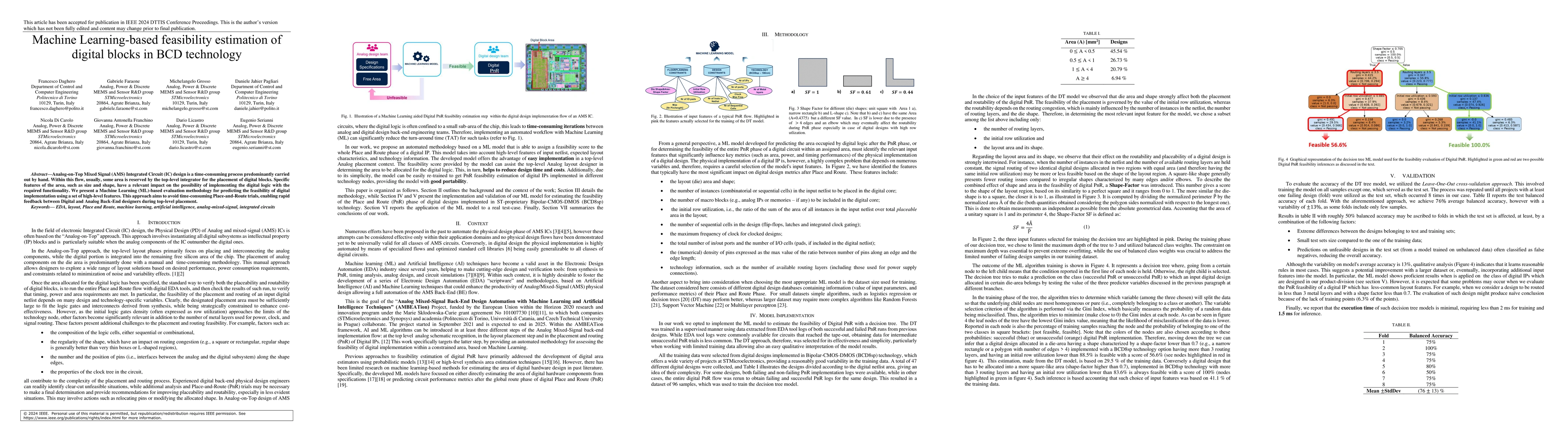 Thumbnail for Machine Learning-based feasibility estimation of digital blocks in BCD
  technology