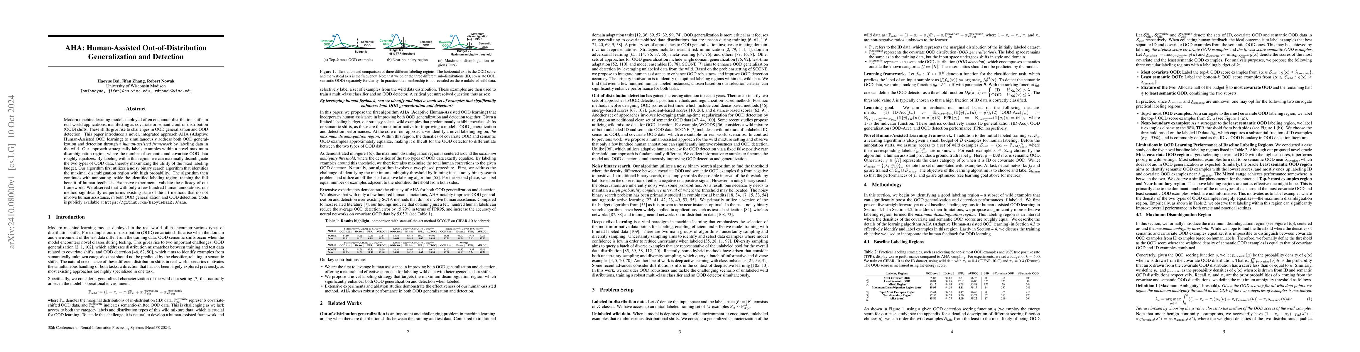 Thumbnail for AHA: Human-Assisted Out-of-Distribution Generalization and Detection