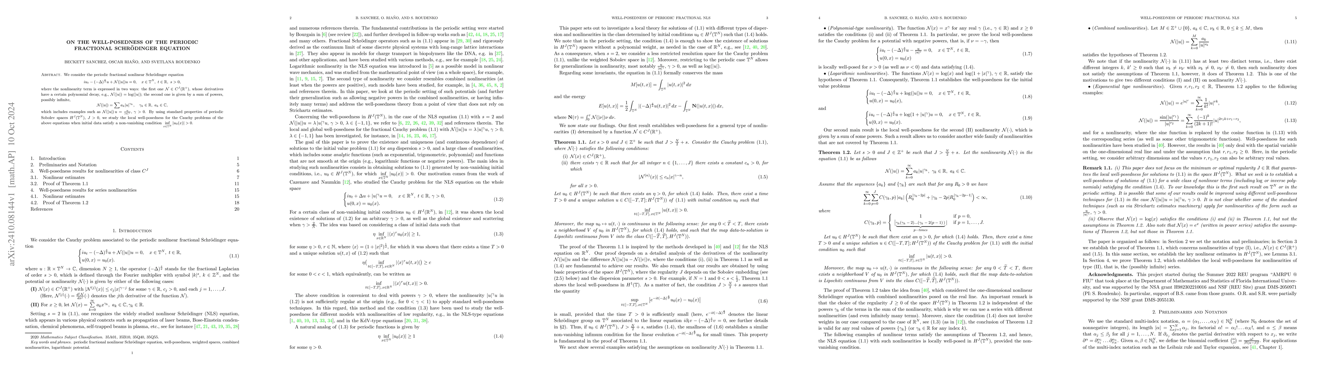 Thumbnail for On the well-posedness of the periodic fractional Schrödinger
  equation
