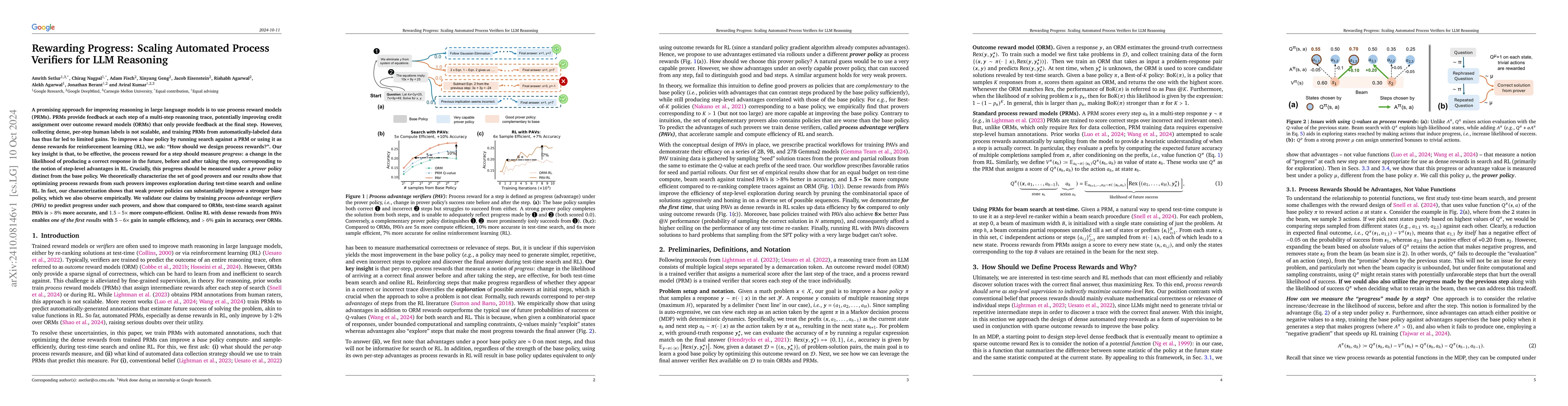 Thumbnail for Rewarding Progress: Scaling Automated Process Verifiers for LLM
  Reasoning