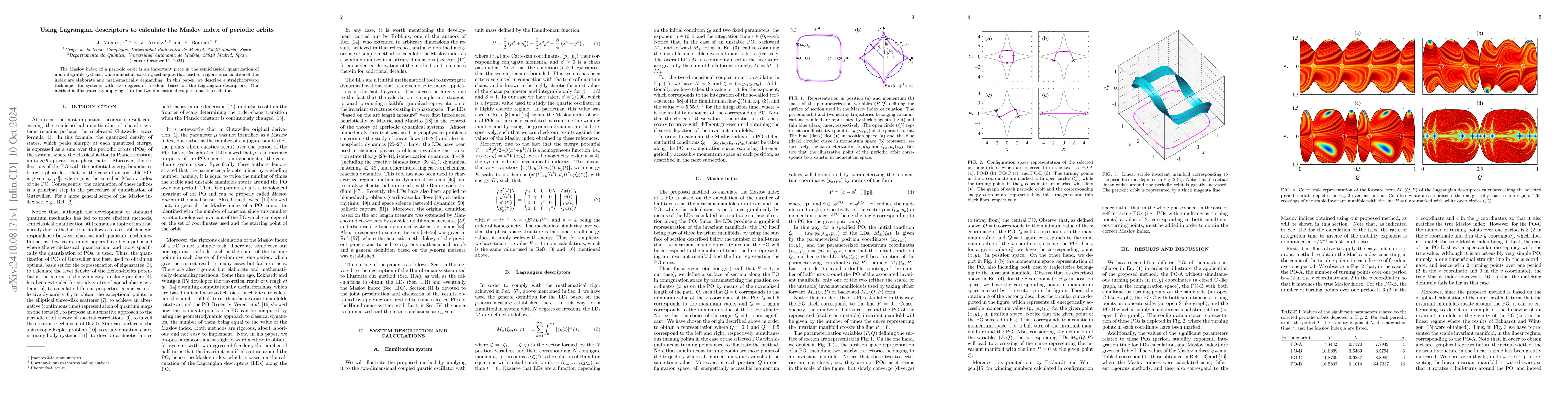 Thumbnail for Using Lagrangian descriptors to calculate the Maslov index of periodic
  orbits