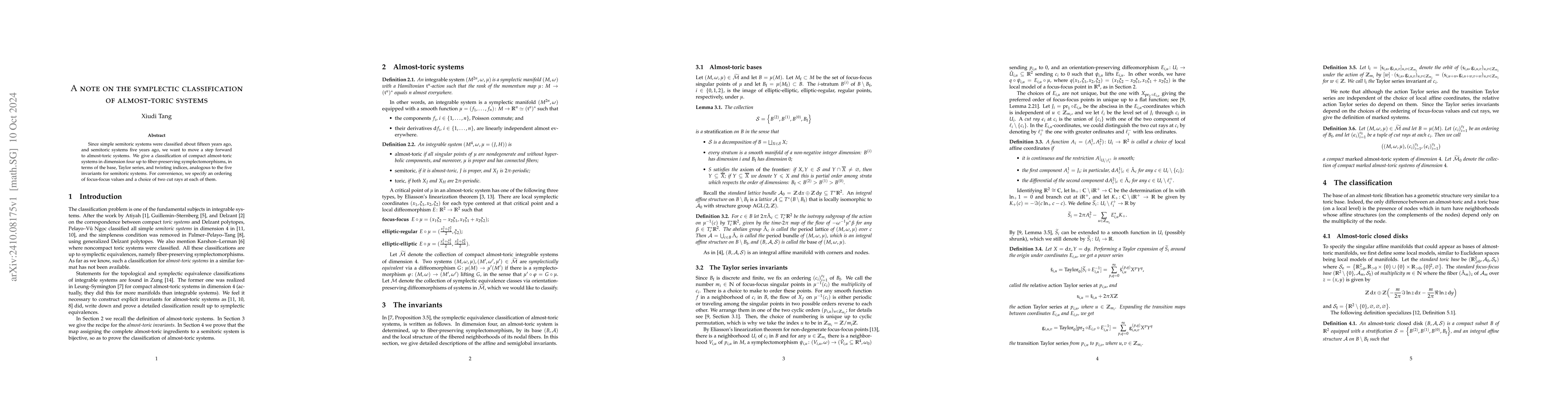 Thumbnail for A note on the symplectic classification of almost-toric systems