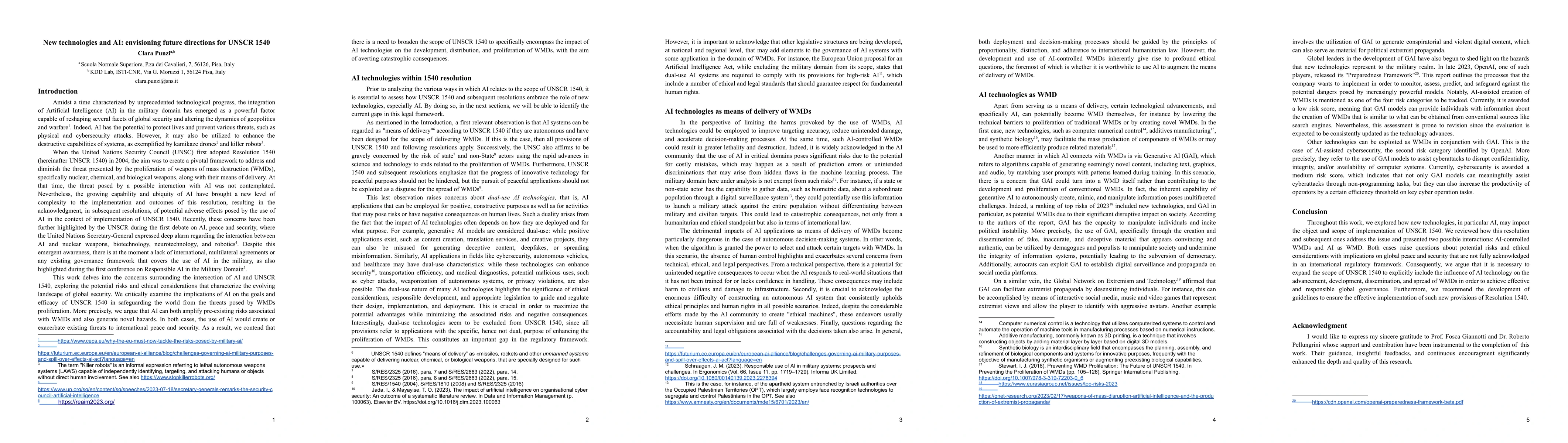 Thumbnail for New technologies and AI: envisioning future directions for UNSCR 1540