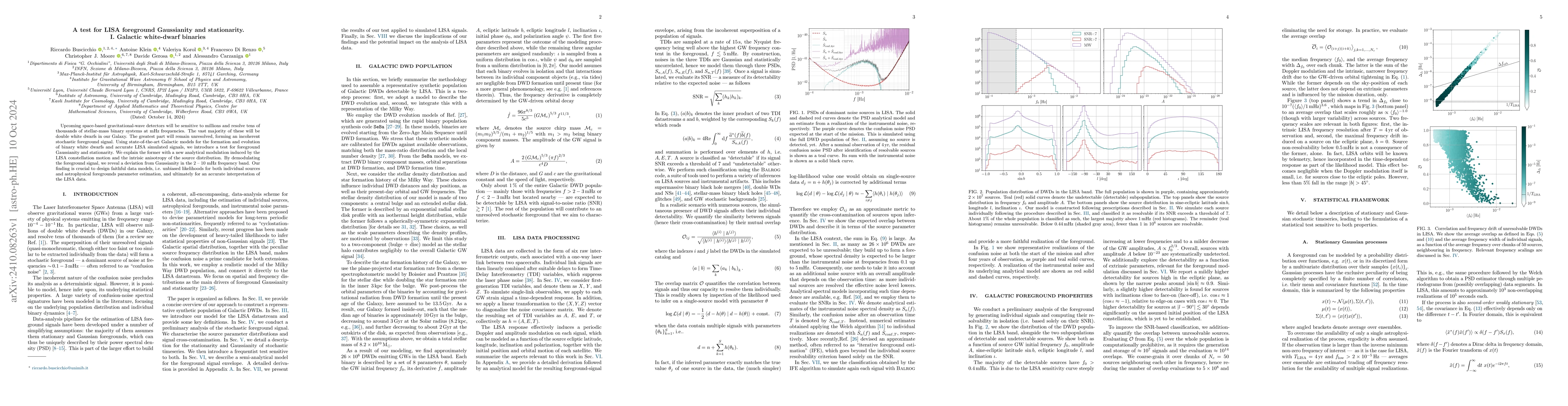 Thumbnail for A test for LISA foreground Gaussianity and stationarity. I. Galactic
  white-dwarf binaries