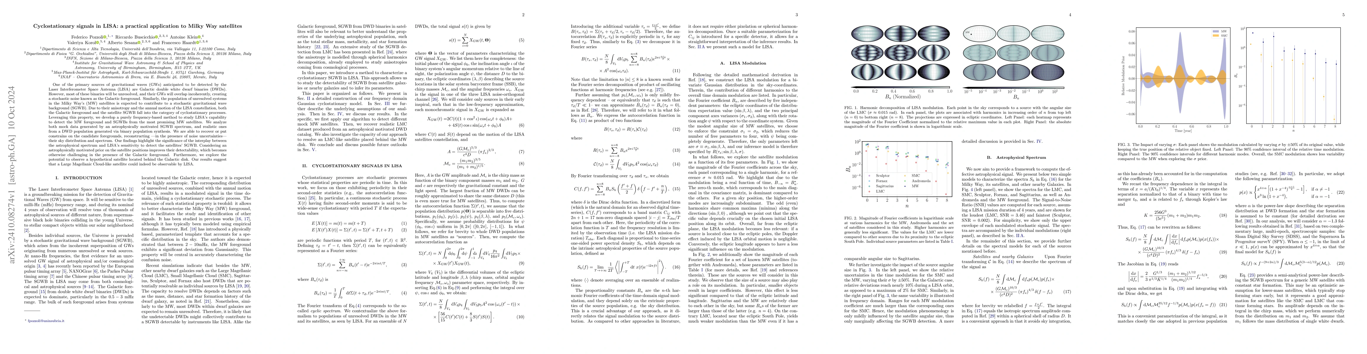 Thumbnail for Cyclostationary signals in LISA: a practical application to Milky Way
  satellites