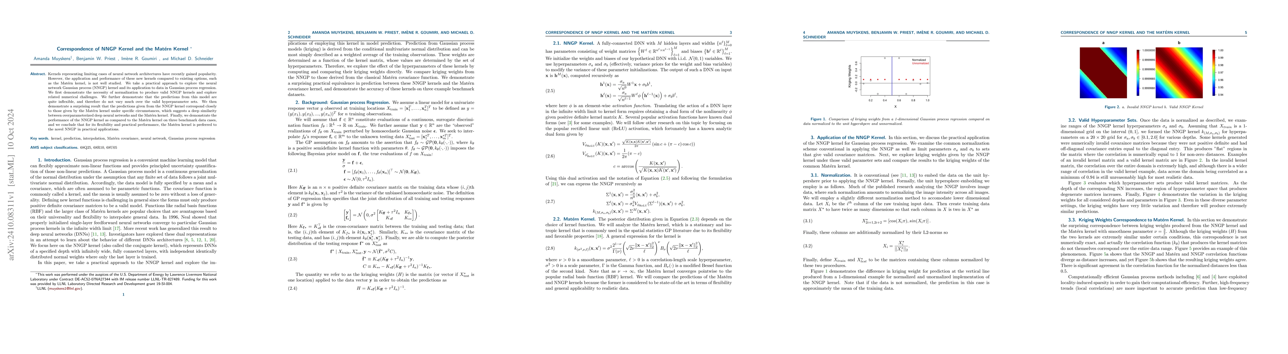 Thumbnail for Correspondence of NNGP Kernel and the Matern Kernel