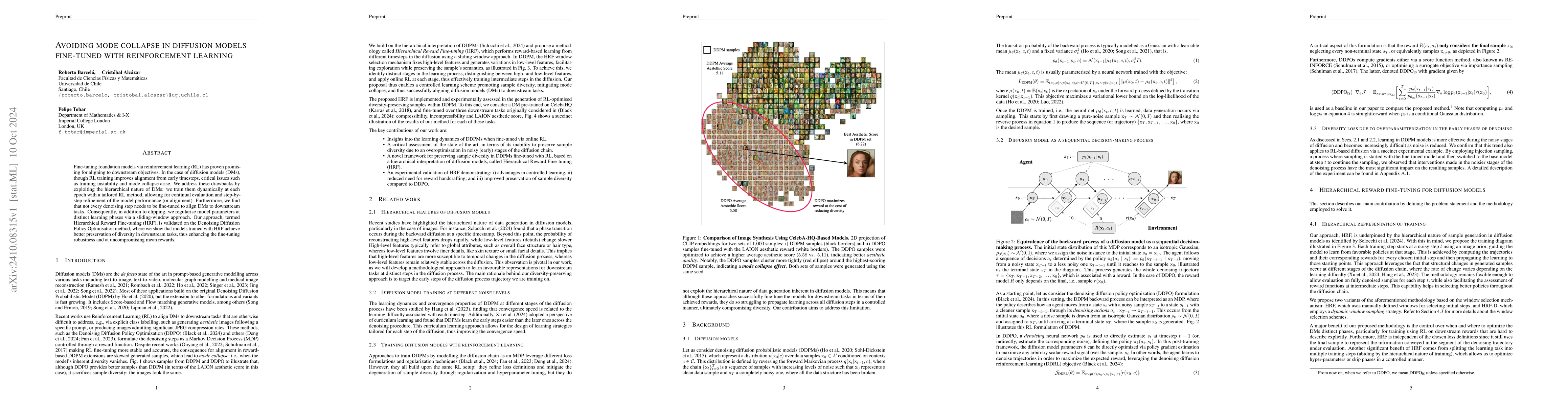 Thumbnail for Avoiding mode collapse in diffusion models fine-tuned with reinforcement
  learning