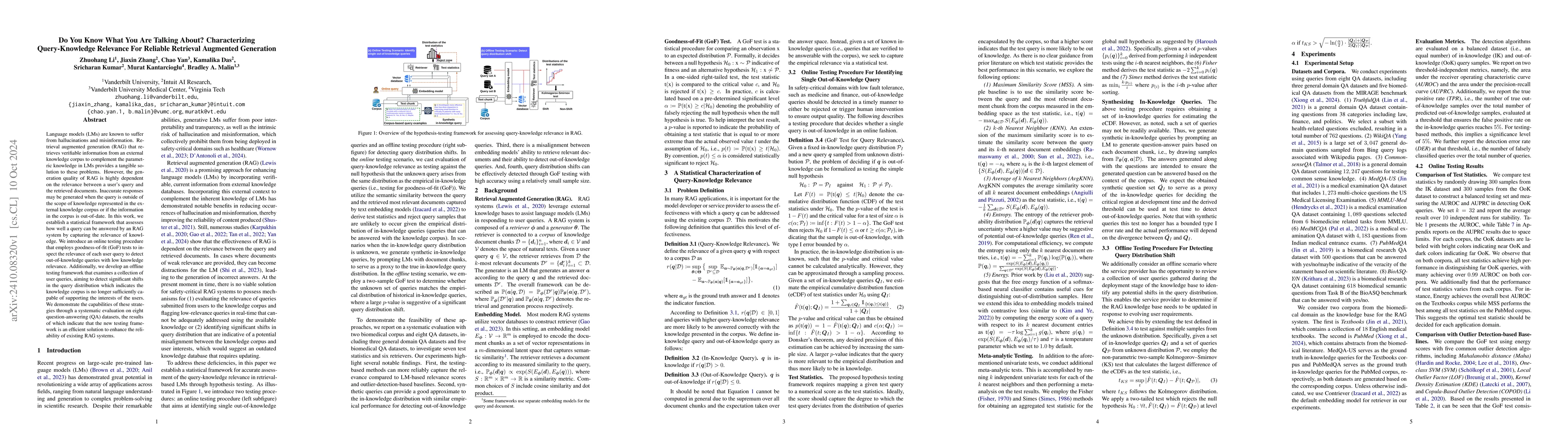 Thumbnail for Do You Know What You Are Talking About? Characterizing Query-Knowledge
  Relevance For Reliable Retrieval Augmented Generation