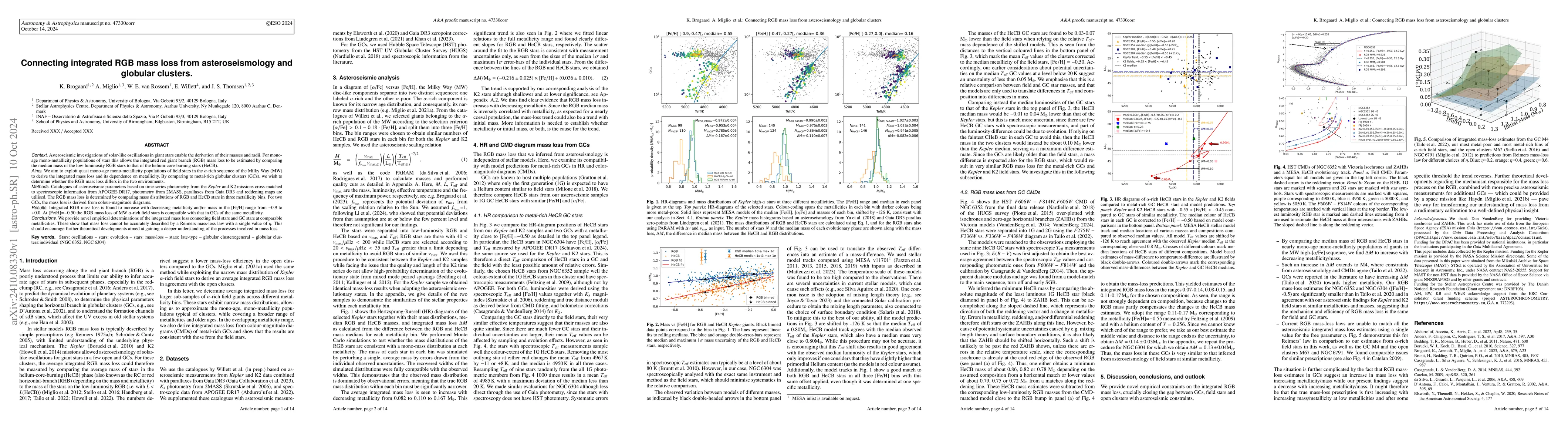Thumbnail for Connecting integrated RGB mass loss from asteroseismology and globular
  clusters