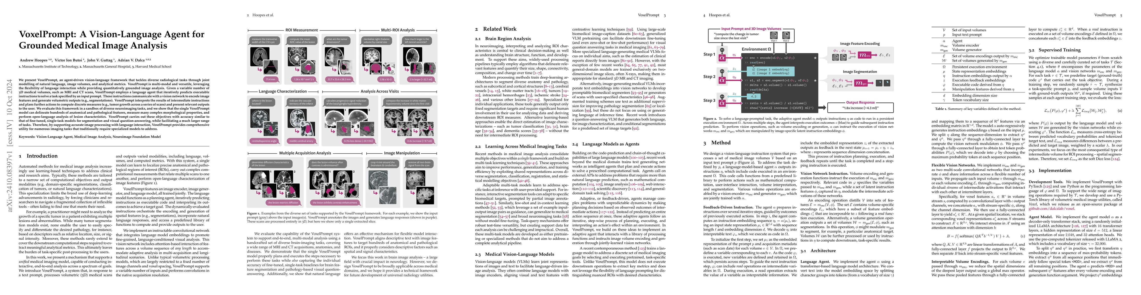 Thumbnail for VoxelPrompt: A Vision-Language Agent for Grounded Medical Image Analysis