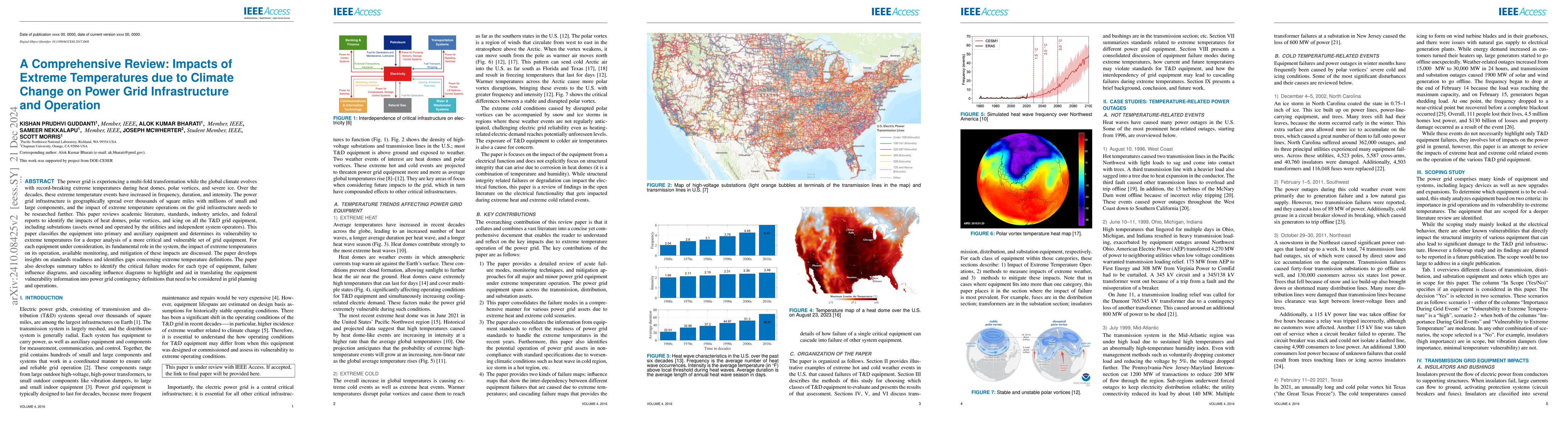 Thumbnail for A Comprehensive Review: Impacts of Extreme Temperatures due to Climate
  Change on Power Grid Infrastructure and Operation