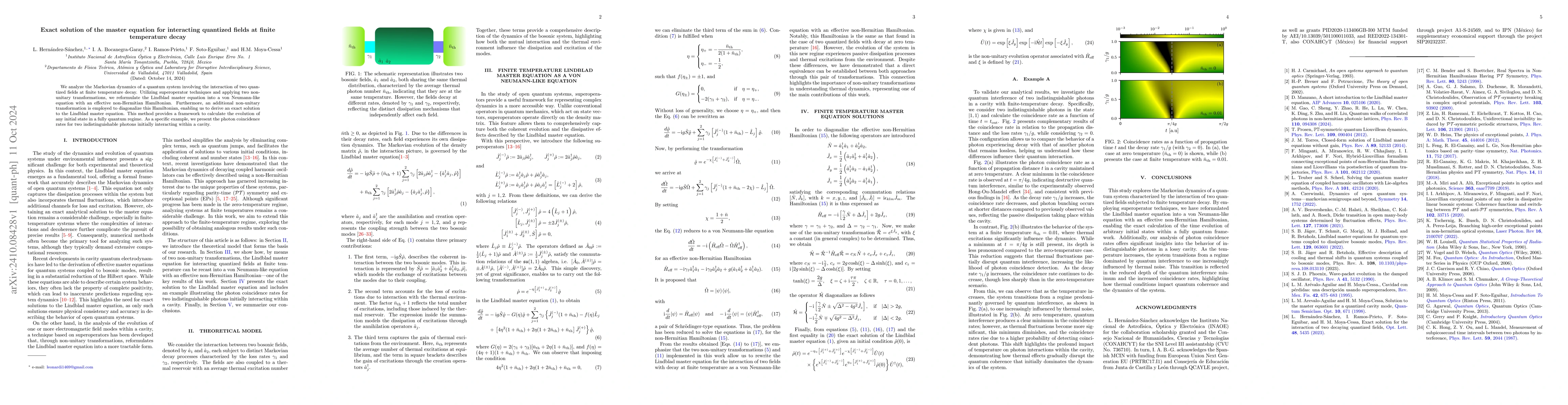 Thumbnail for Exact solution of the master equation for interacting quantized fields
  at finite temperature decay