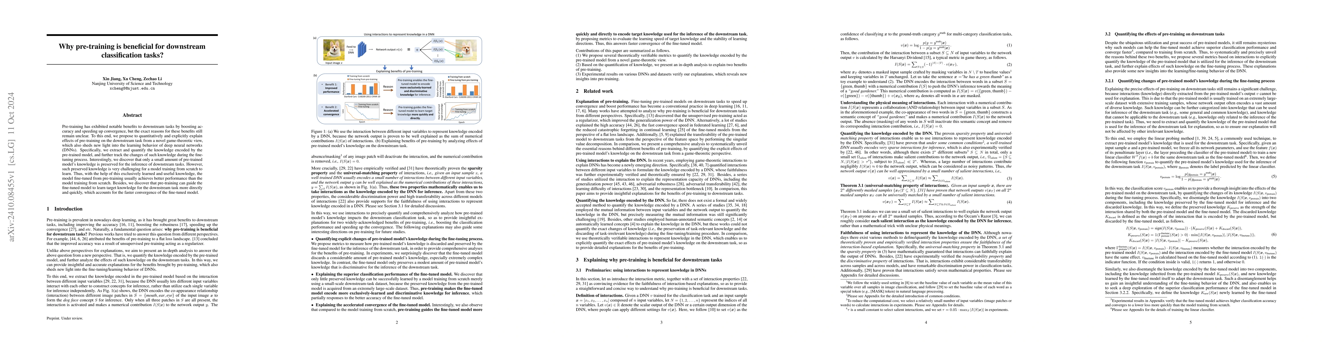 Thumbnail for Why pre-training is beneficial for downstream classification tasks?