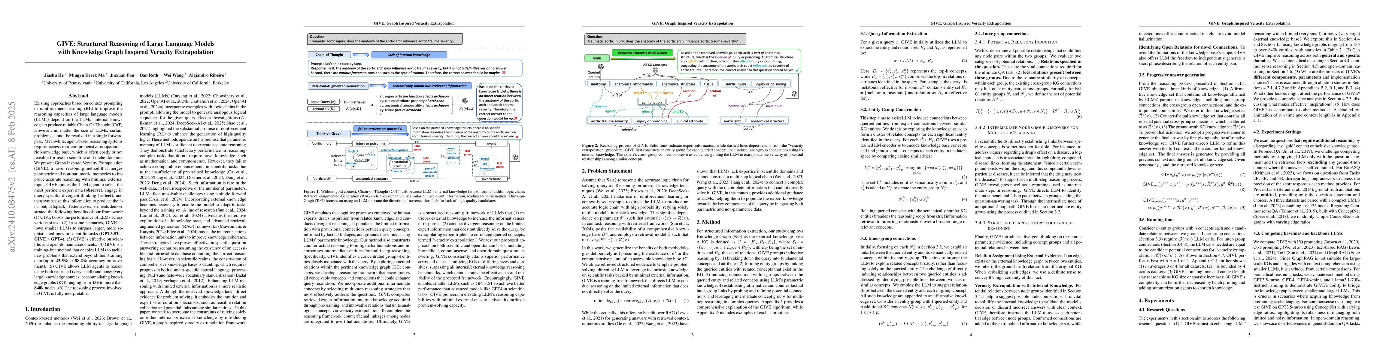 Thumbnail for GIVE: Structured Reasoning with Knowledge Graph Inspired Veracity
  Extrapolation