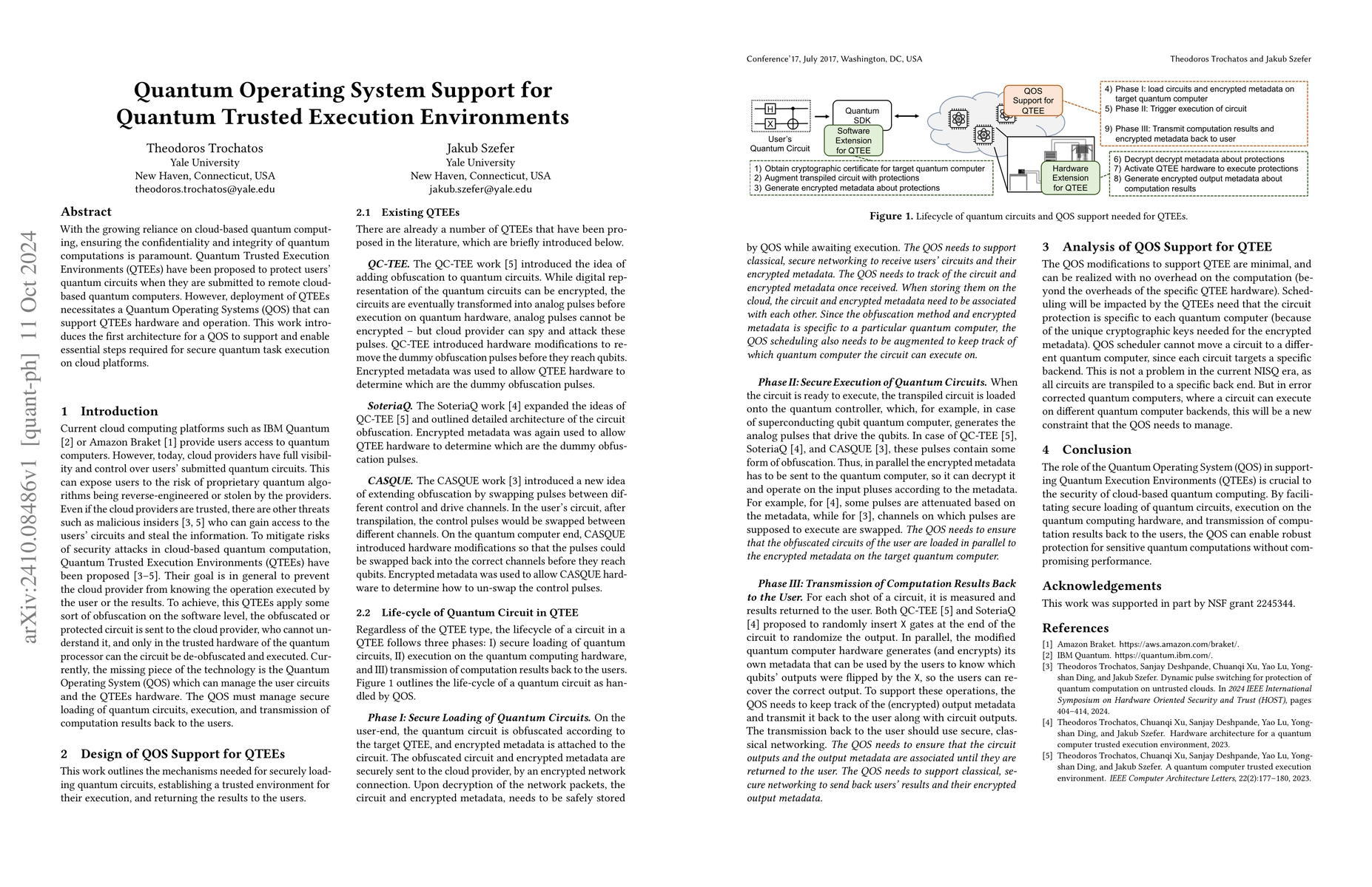 Thumbnail for Quantum Operating System Support for Quantum Trusted Execution
  Environments