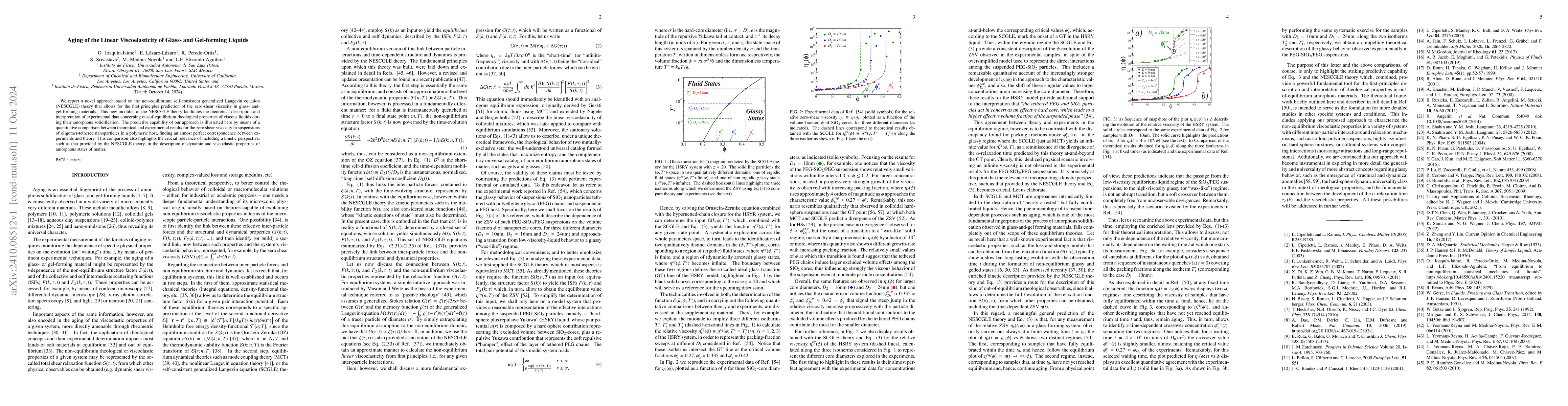 Thumbnail for Aging of the Linear Viscoelasticity of Glass- and Gel-forming Liquids