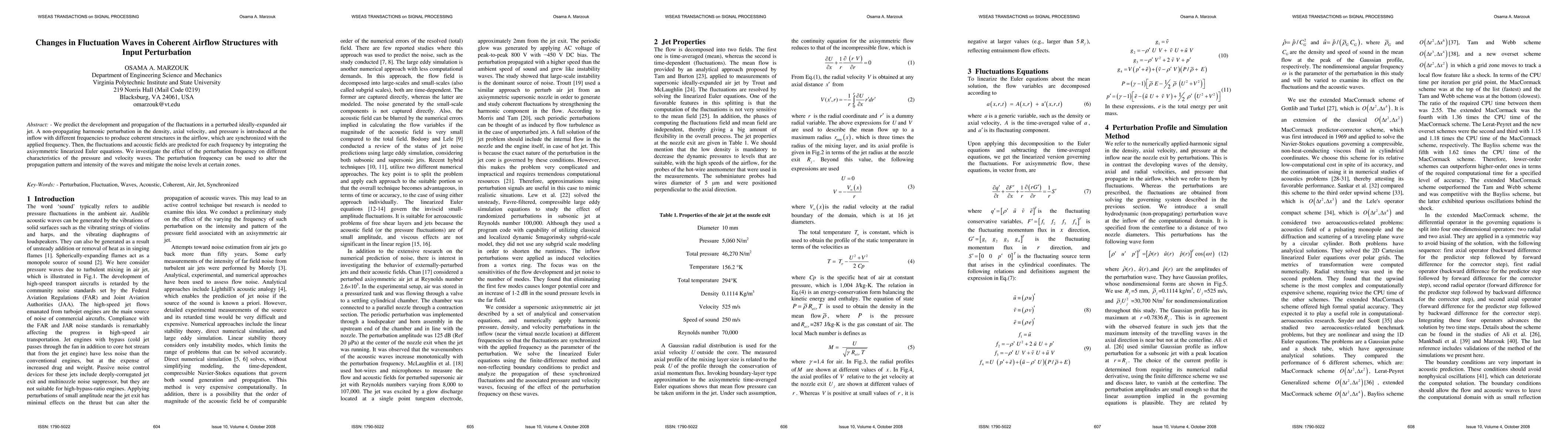 Thumbnail for Changes in Fluctuation Waves in Coherent Airflow Structures with Input
  Perturbation