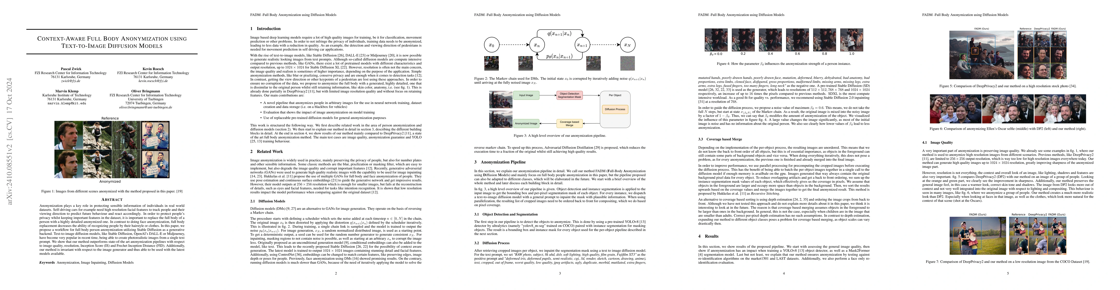 Thumbnail for Context-Aware Full Body Anonymization using Text-to-Image Diffusion
  Models