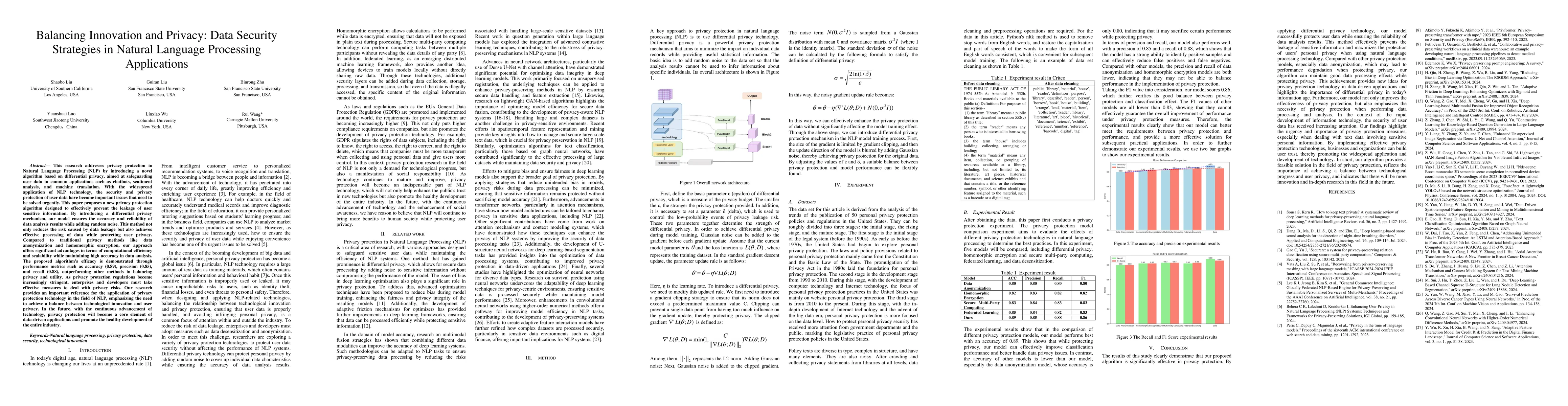 Thumbnail for Balancing Innovation and Privacy: Data Security Strategies in Natural
  Language Processing Applications