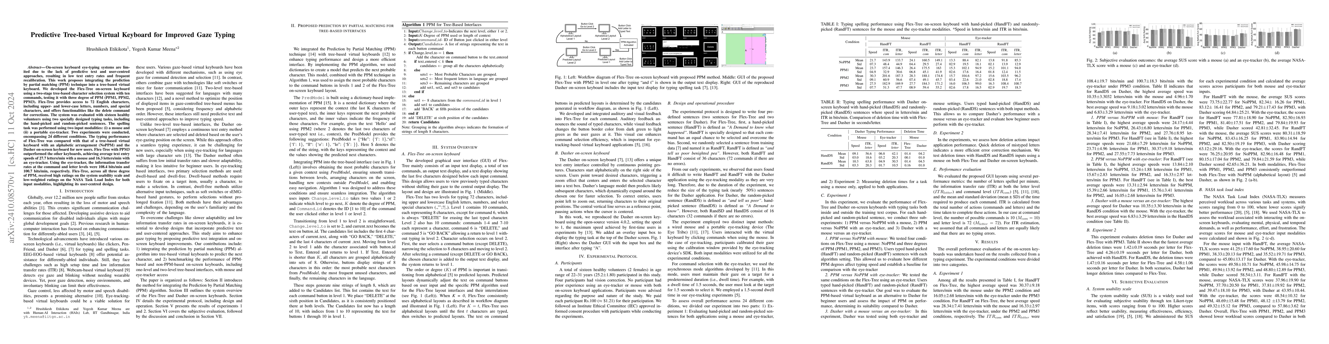 Thumbnail for Predictive Tree-based Virtual Keyboard for Improved Gaze Typing