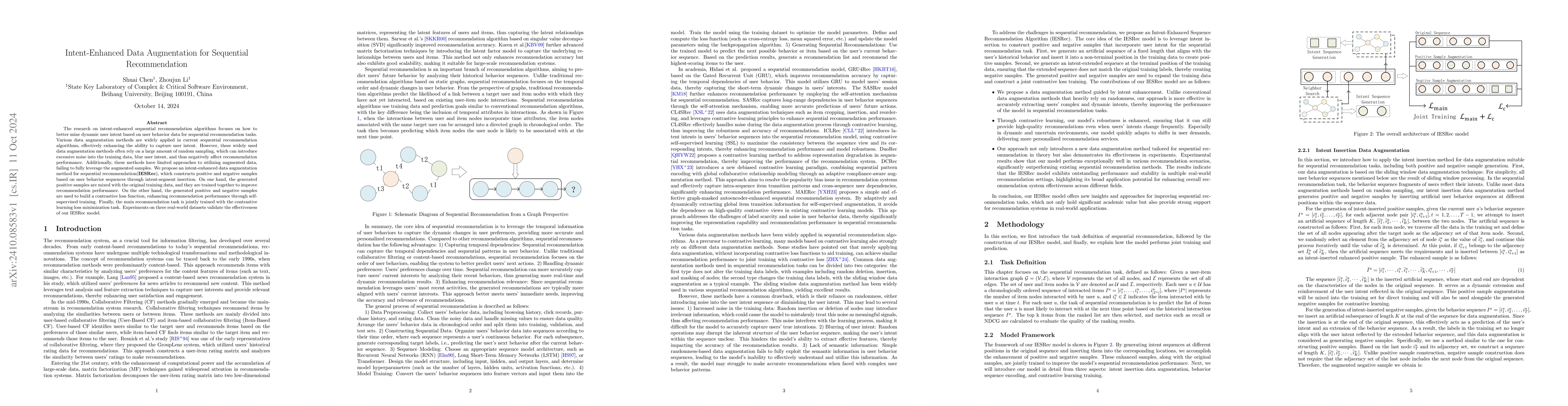 Thumbnail for Intent-Enhanced Data Augmentation for Sequential Recommendation