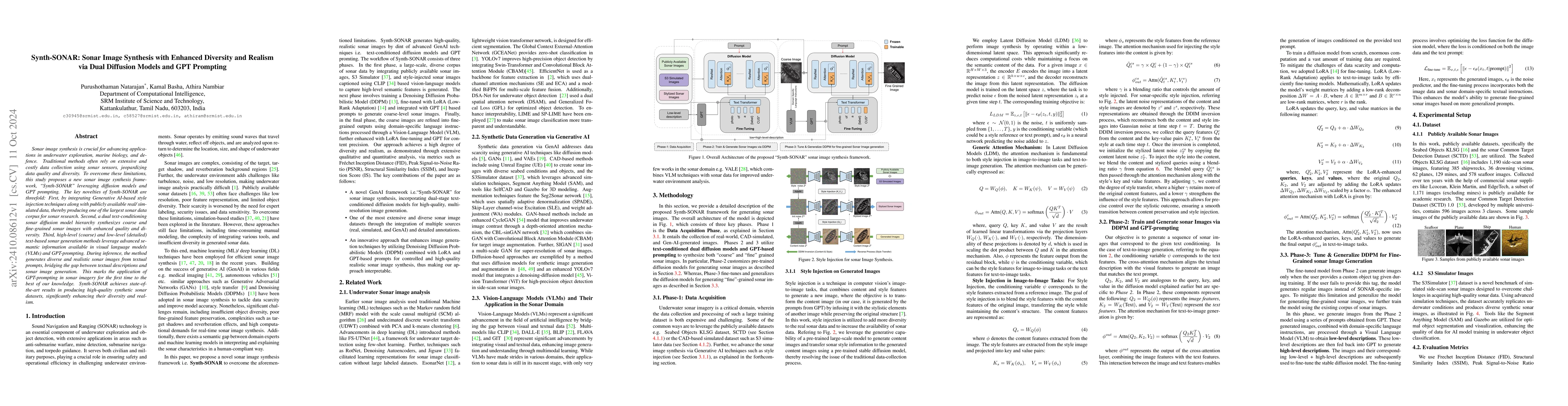 Thumbnail for Synth-SONAR: Sonar Image Synthesis with Enhanced Diversity and Realism
  via Dual Diffusion Models and GPT Prompting