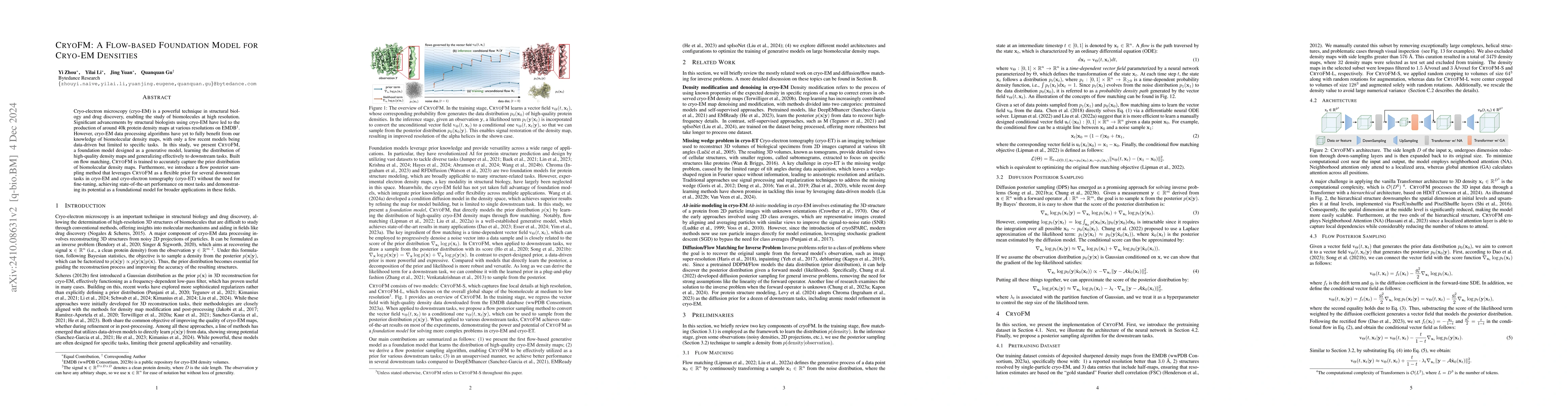 Thumbnail for CryoFM: A Flow-based Foundation Model for Cryo-EM Densities
