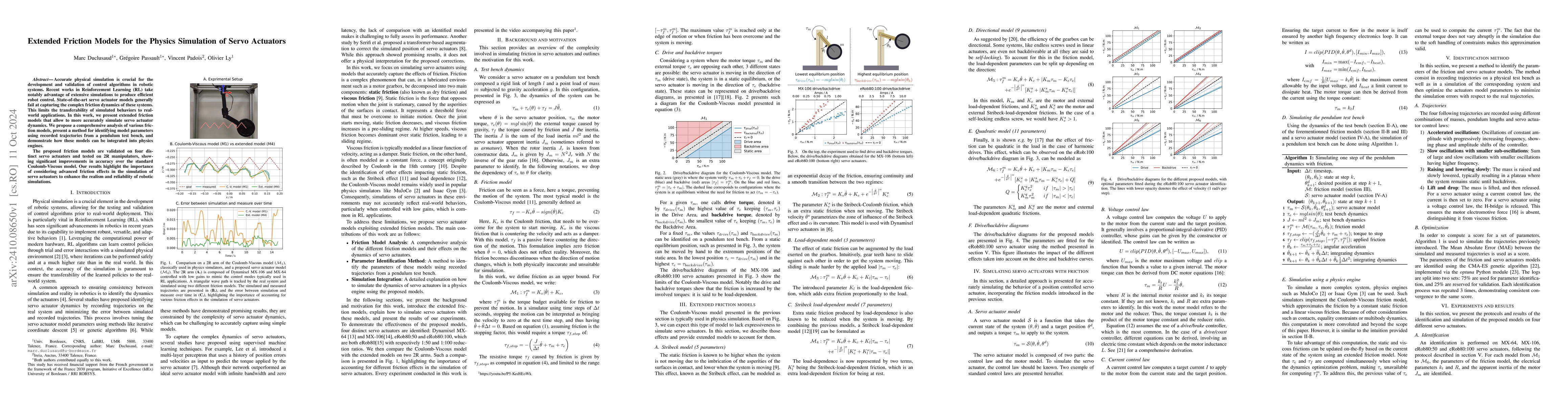 Thumbnail for Extended Friction Models for the Physics Simulation of Servo Actuators