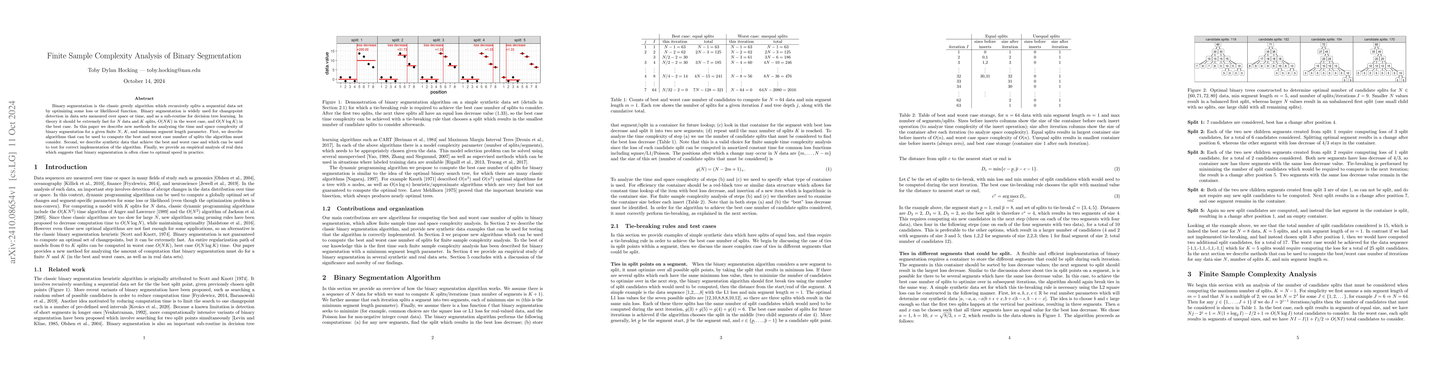 Thumbnail for Finite Sample Complexity Analysis of Binary Segmentation