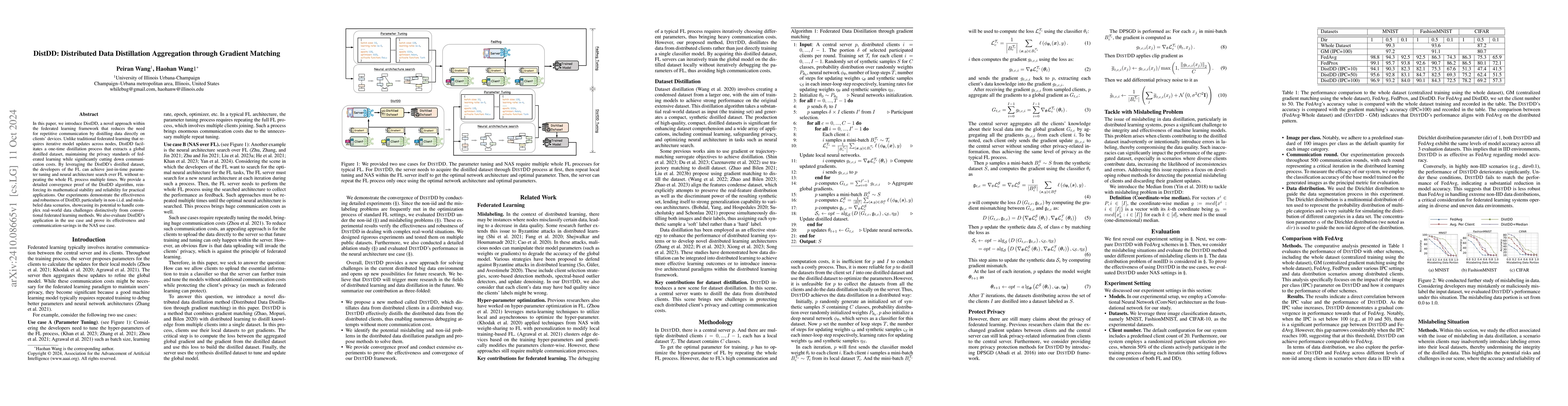 Thumbnail for DistDD: Distributed Data Distillation Aggregation through Gradient
  Matching