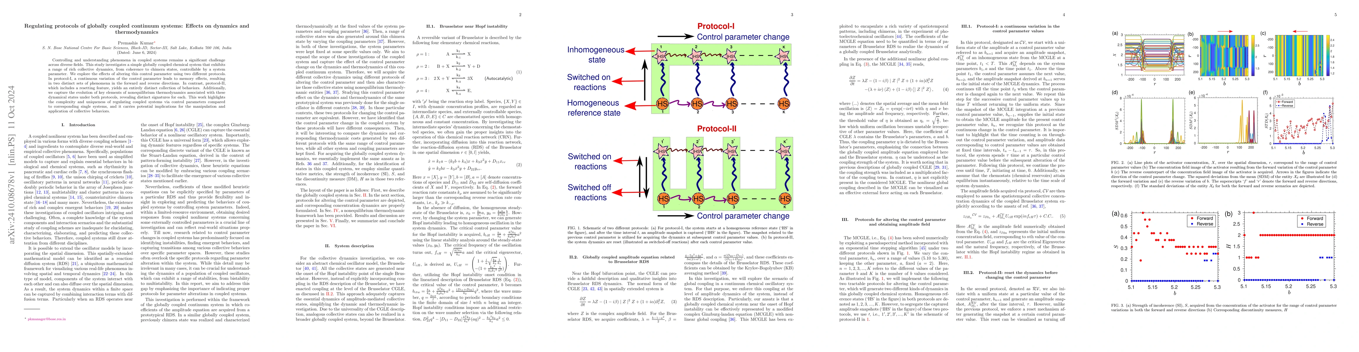 Thumbnail for Regulating protocols of globally coupled continuum systems: Effects on
  dynamics and thermodynamics
