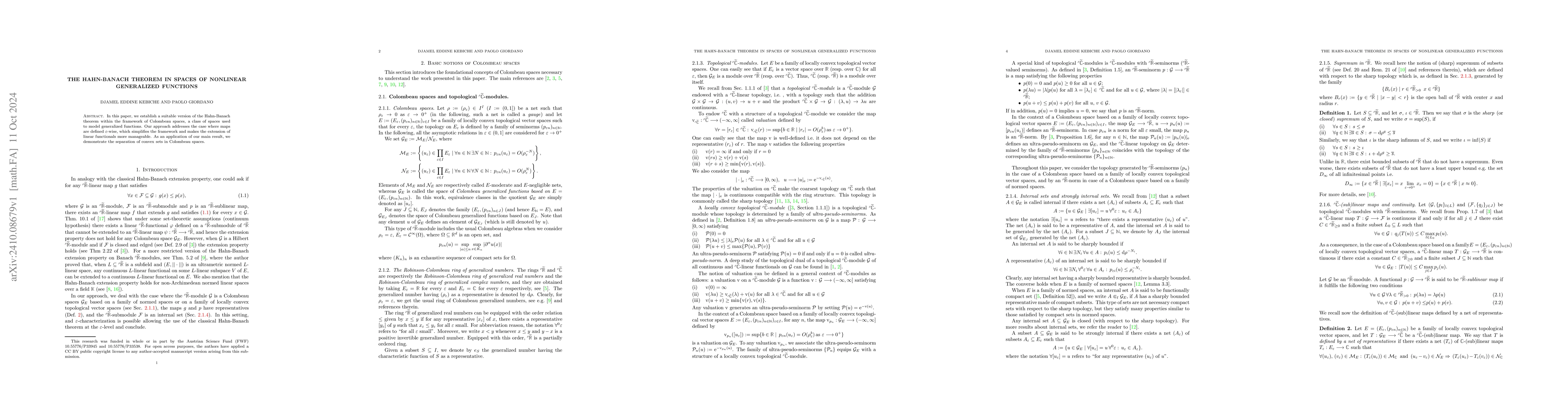 Thumbnail for The Hahn-Banach theorem in spaces of nonlinear generalized functions