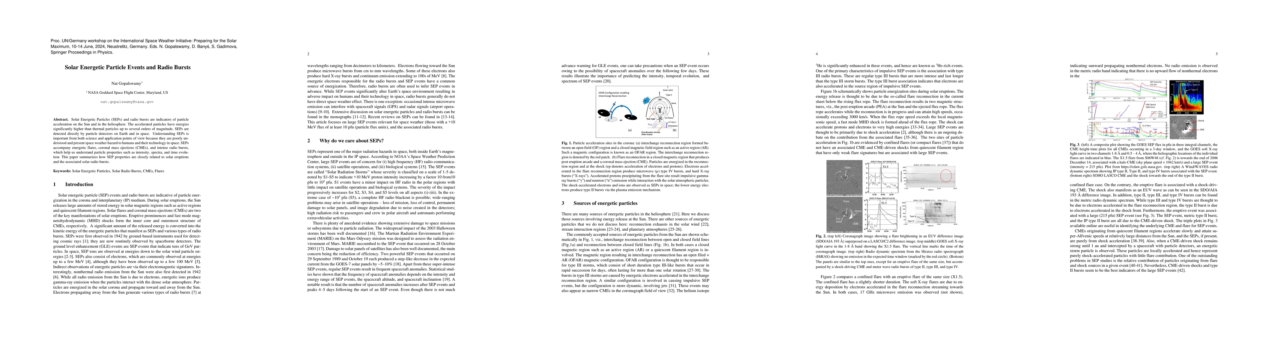 Thumbnail for Solar Energetic Particle Events and Radio Bursts