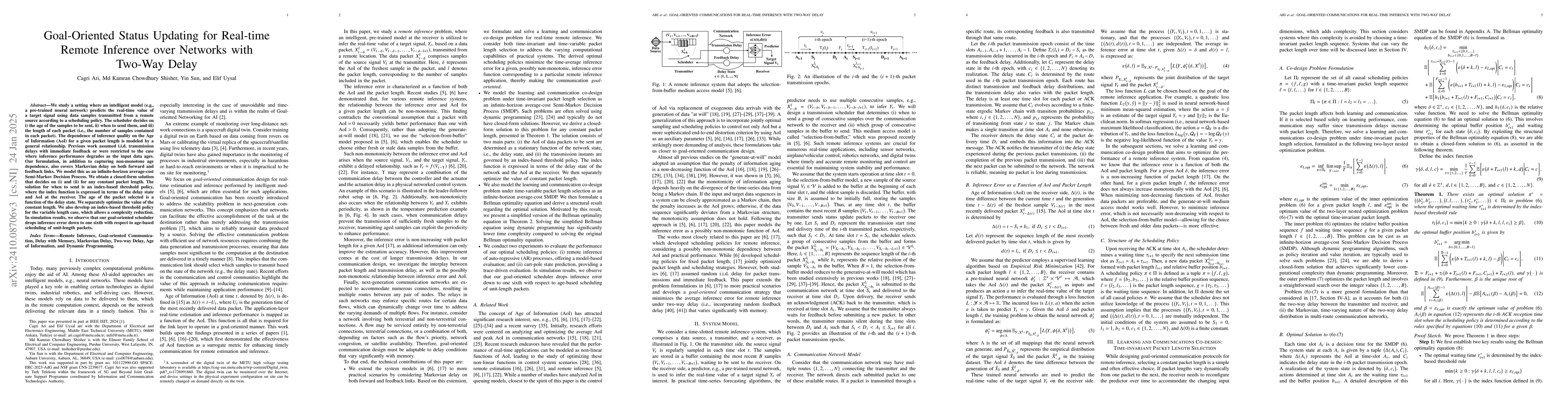 Thumbnail for Goal-Oriented Communications for Real-time Inference with Two-Way Delay