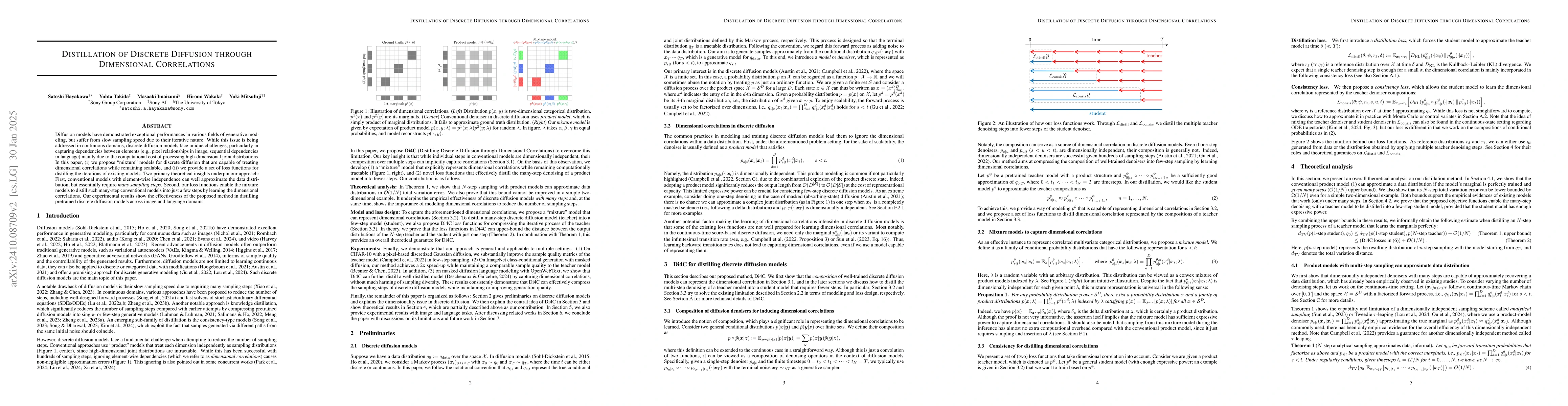 Thumbnail for Distillation of Discrete Diffusion through Dimensional Correlations