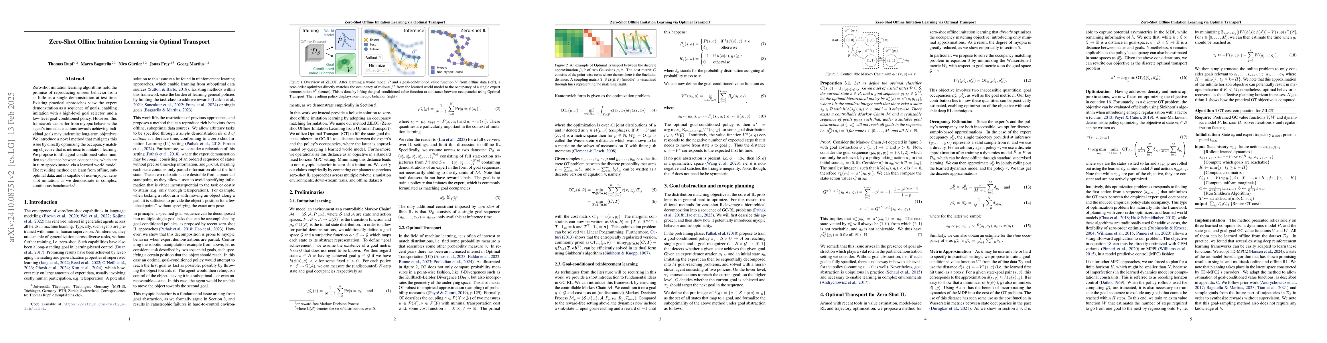 Thumbnail for Zero-Shot Offline Imitation Learning via Optimal Transport