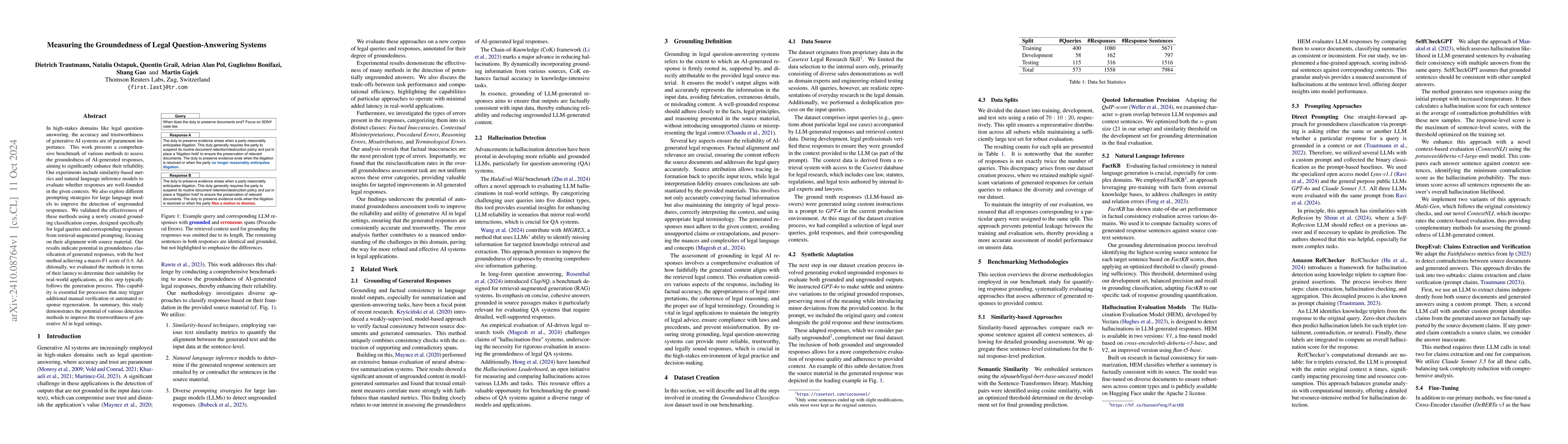 Thumbnail for Measuring the Groundedness of Legal Question-Answering Systems