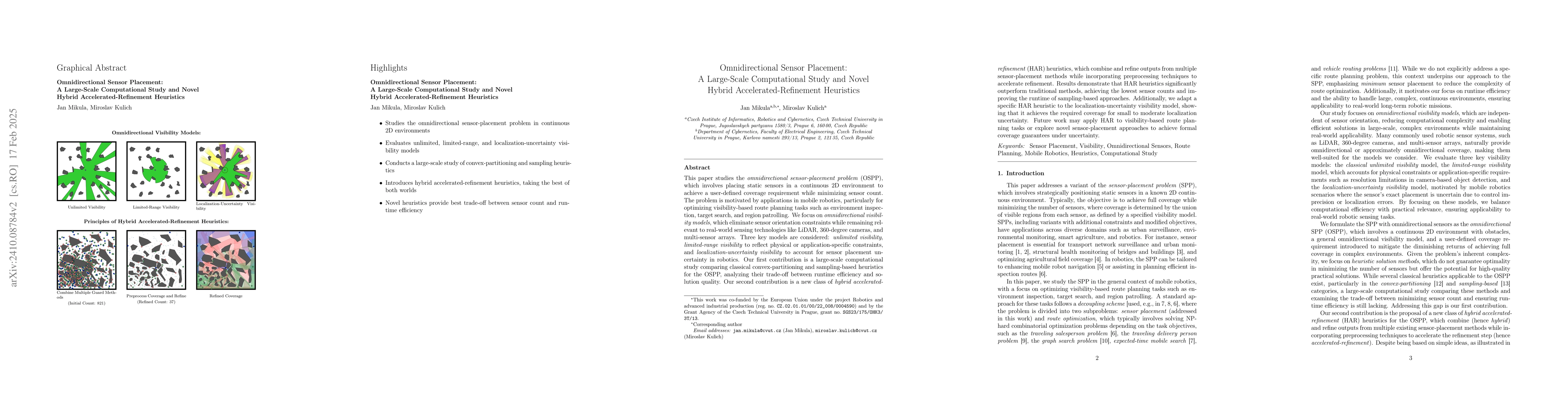 Thumbnail for Hybrid Filtering Heuristic for the Sensor-Placement Problem to
  Discretize 2D Continuous Environments