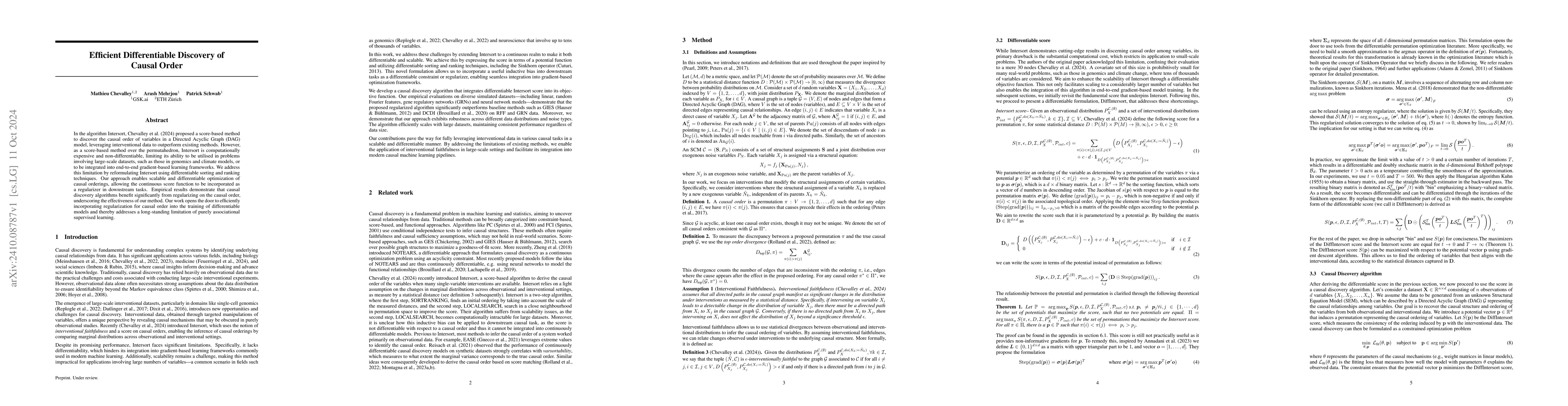Thumbnail for Efficient Differentiable Discovery of Causal Order