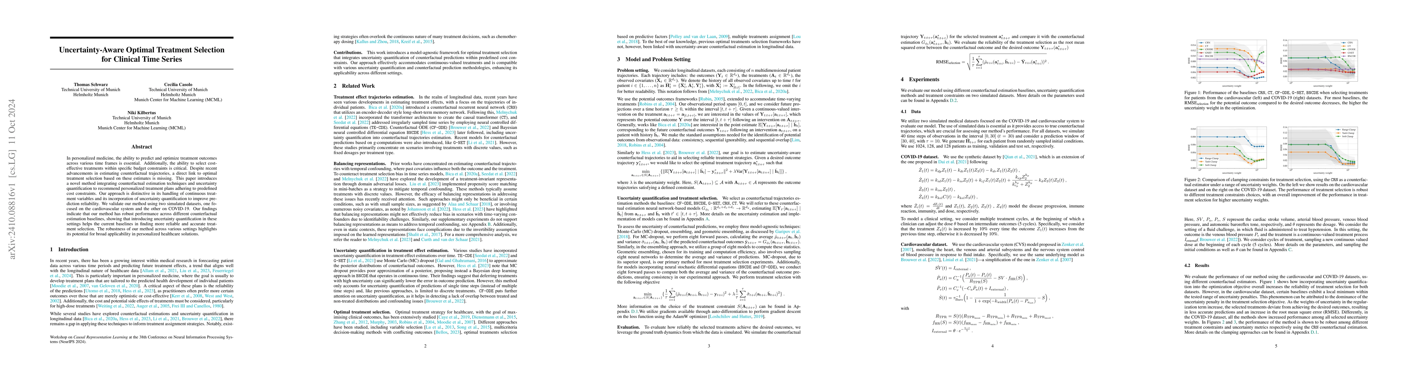 Thumbnail for Uncertainty-Aware Optimal Treatment Selection for Clinical Time Series