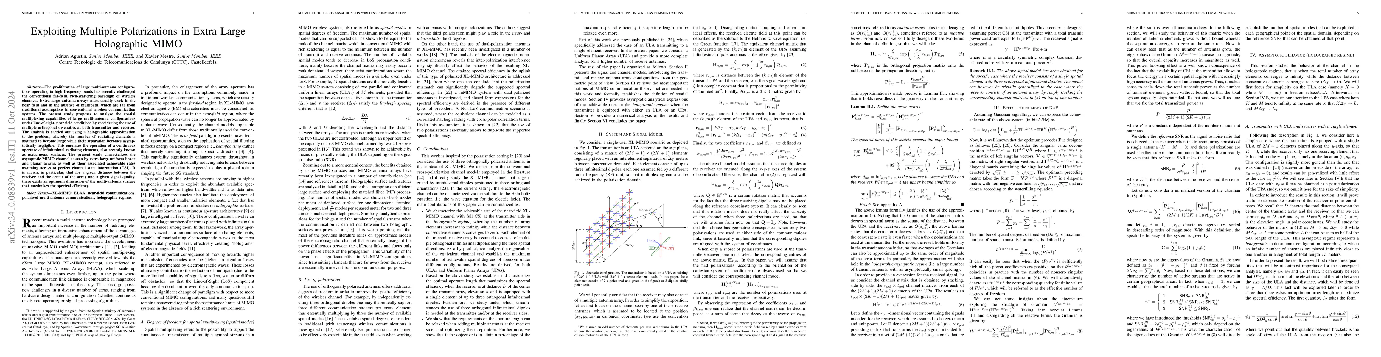 Thumbnail for Exploiting Multiple Polarizations in Extra Large Holographic MIMO